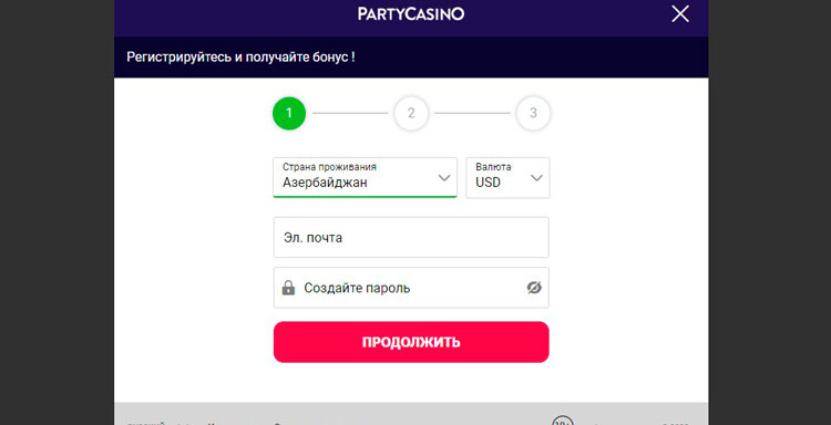 Party casino login